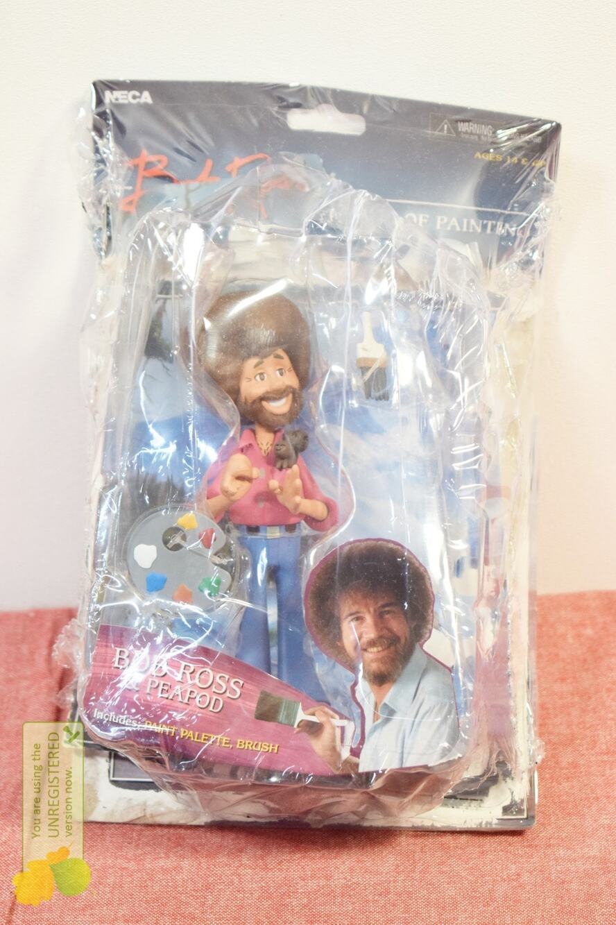 NECA Toony Classics Bob Ross 6" Scale Action Figure (Pack Wear)